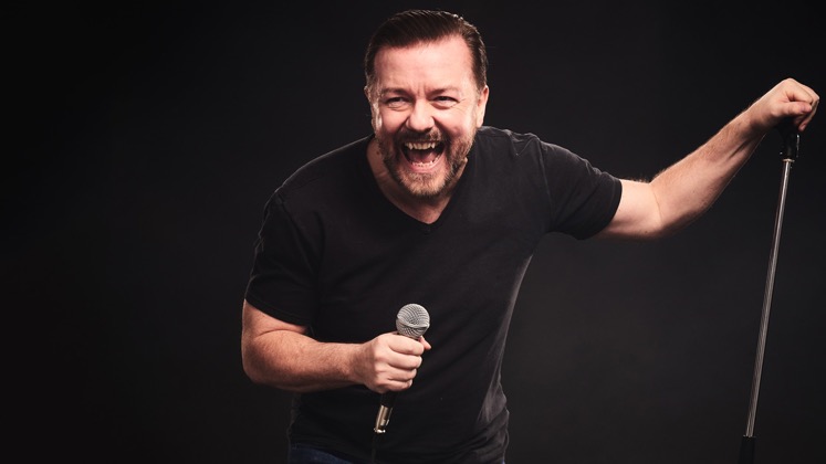 Large image of stand-Up comic Ricky Gervais